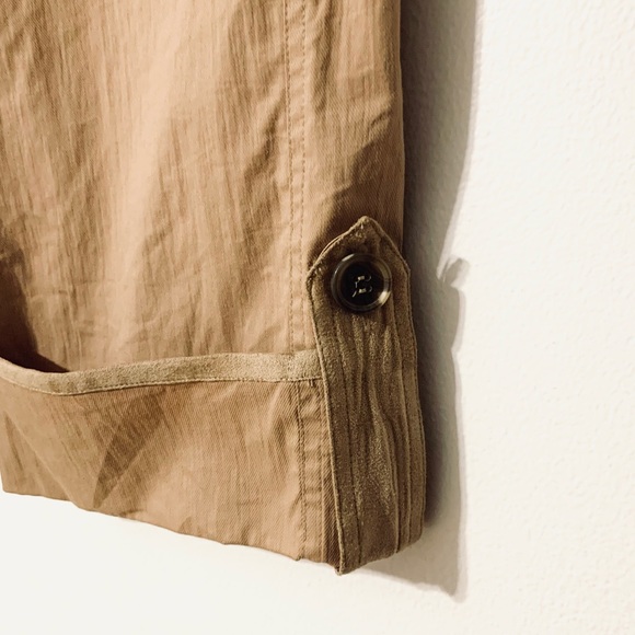 ECI New York Tan Capris Matching Suede Braid Belt - Picture 4 of 13